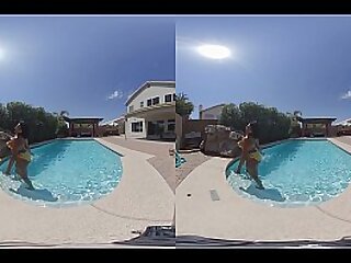 Ebony teen gets wet in VR180 - PREVIEW - Full Video at MyEroticVR