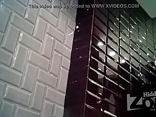 Skinny amateur teen caught pissing in Nando'_s public toilet