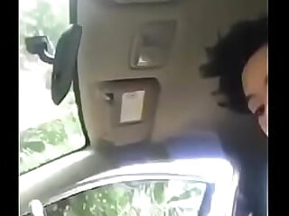 Cute Indonesian Girl With Big Tits Sucks On Dick In The Car