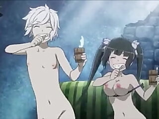 DanMachi (Anime) ENF Bell Crane and Hestia dance the Caramelldansen completely naked together in public - Nude filter |  https://bit.ly/2N0SpU2