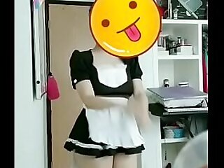 Dancing maid dressed